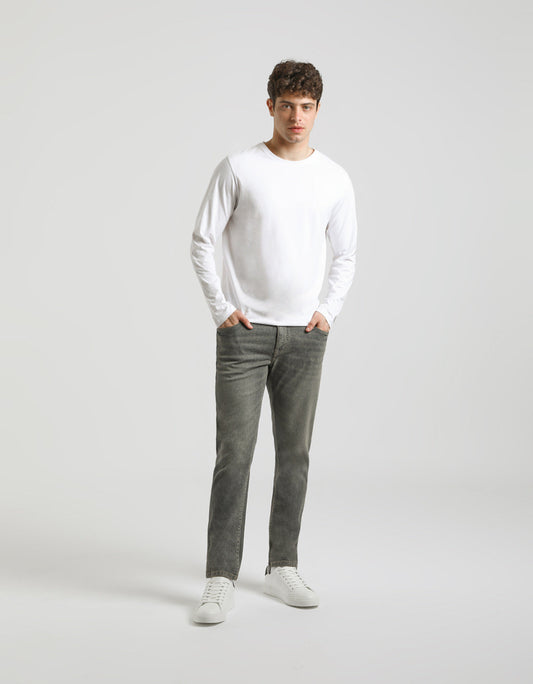 Jeans slim fit grigio