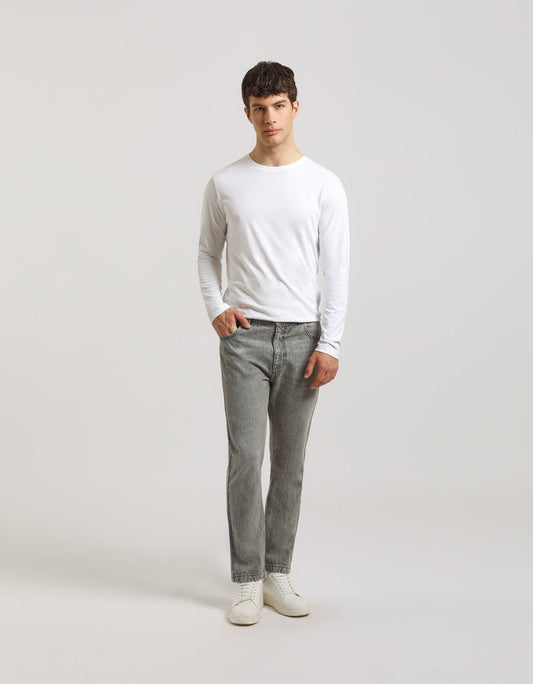 Jeans slim fit grigio