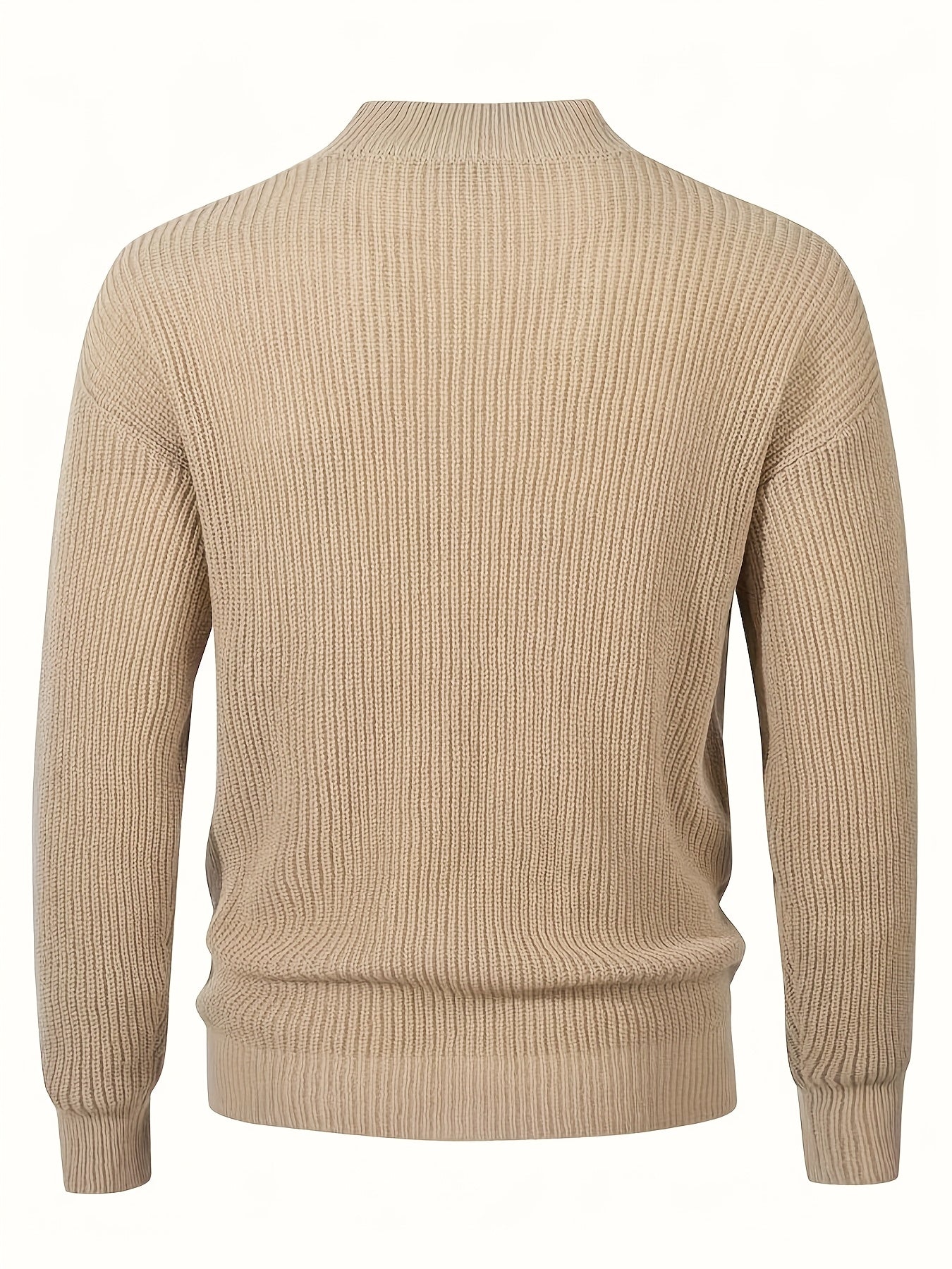 Pullover In Maglia Premium A Colore Pieno