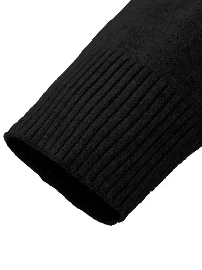 Pullover Casual Girocollo in Maglia Calda